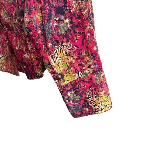 LIBERTY ART FABRICS Cotton Floral Print Button Down Shirt Blouse S - Picture 3 of 9